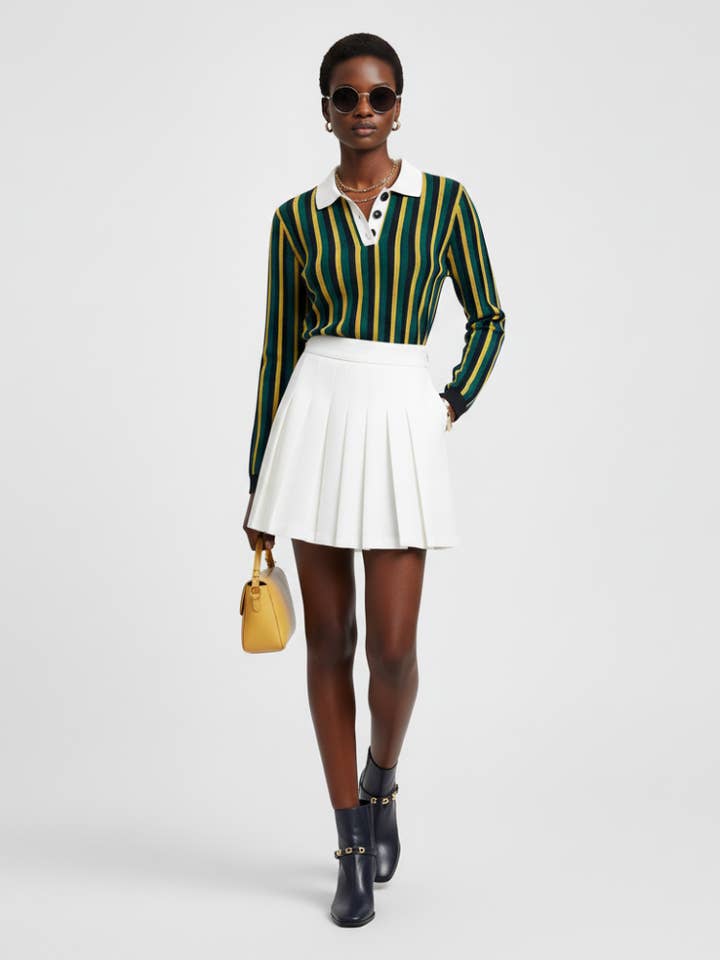 Kvinders Strikket Polo DOWNTOWN ECO COUTURE BYMANYC ® New York for engroshandel hos BYMANYC NEW YORK