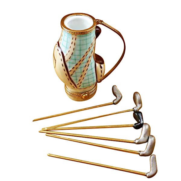 Rochard - Wholesale Decorative Tabletop Object - Golf Bag w/ 6 Clubs1