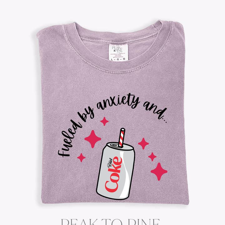 Fueled By Anxiety And.. - T-Shirt for wholesale by Peak To Pine Designs