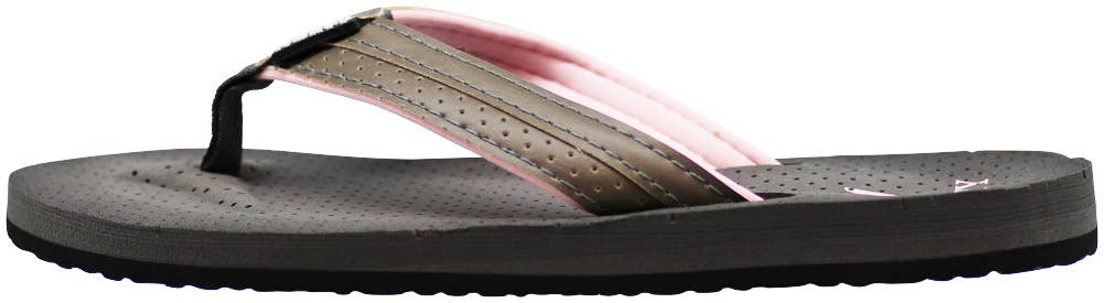 Eastern Off Price - Wholesale Flip Flops - Women's - Norty Women's Soft Cushioned Footbed Sandal 41505 Grey1