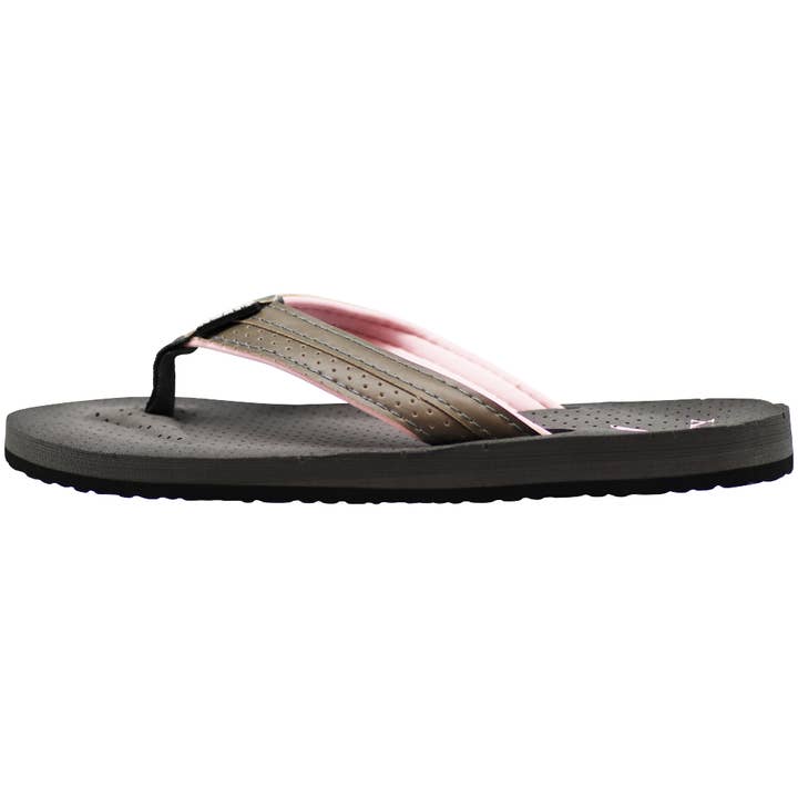 Eastern Off Price - Wholesale Flip Flops - Women's - Norty Women's Soft Cushioned Footbed Sandal 41505 Grey1
