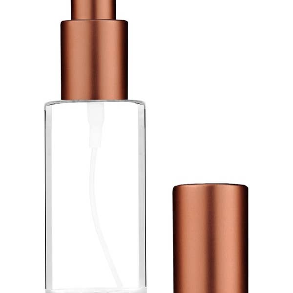 Best Bottles - Wholesale Spray Bottle - Cylinder Clear Bottle with Spray Pump-25ml(Multiple Caps)4