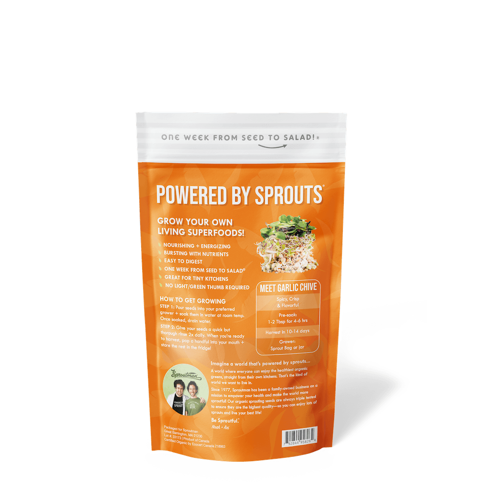 Sproutman – wholesale Plant seeds – Organic Garlic Chive Sprouting Seed2