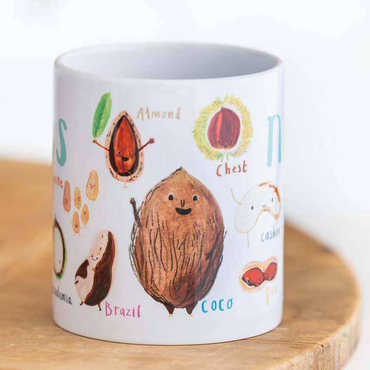 Sarah Edmonds Illustration – wholesale Coffee mug – Nuts Ceramic Mug5