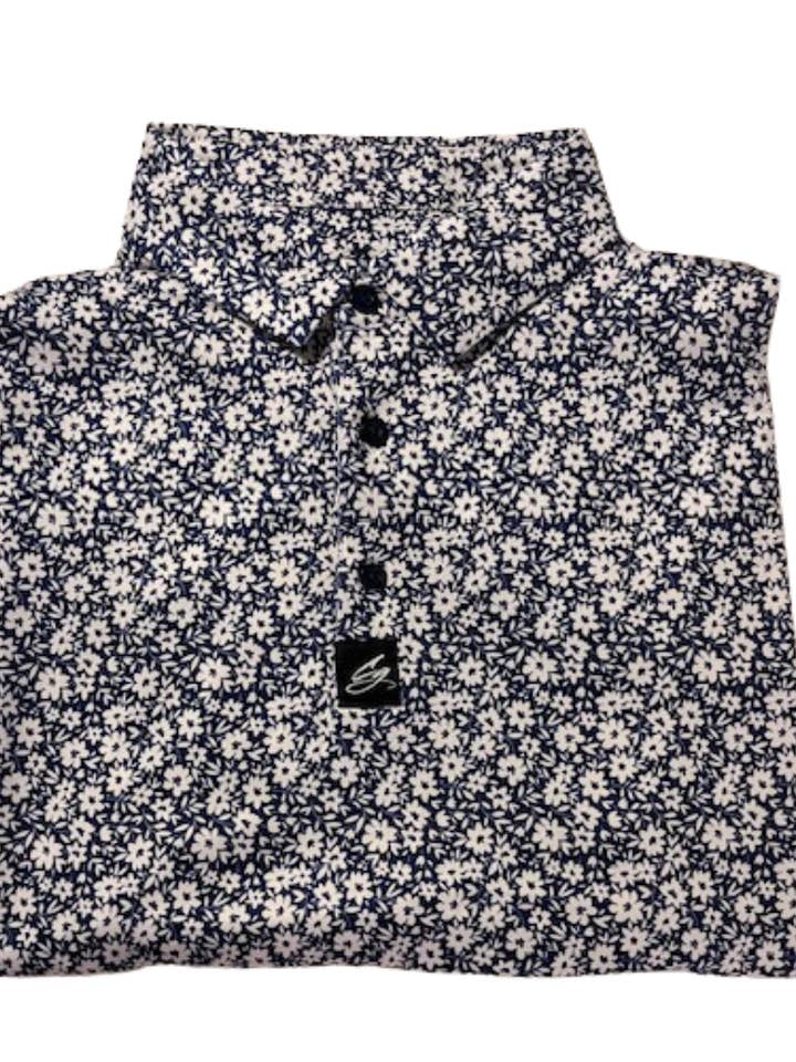 CG Golf Polos - Wholesale Polo – Men’s - Floral - Mens Premium Performance Golf Polo