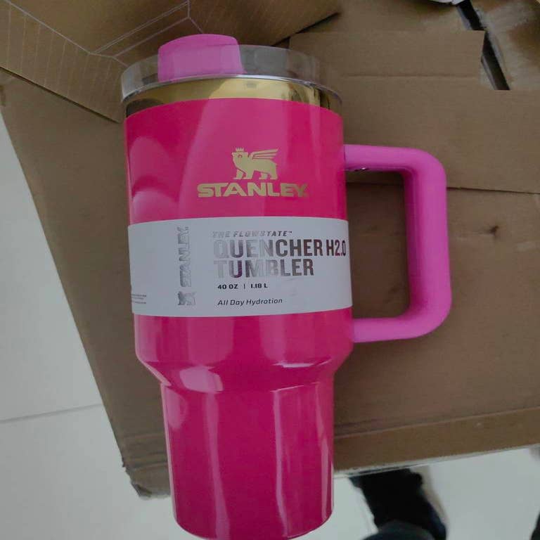 Pink Parade Stanley The Quencher Flowstate Tumbler 40 Oz - Barbie pink  Limited