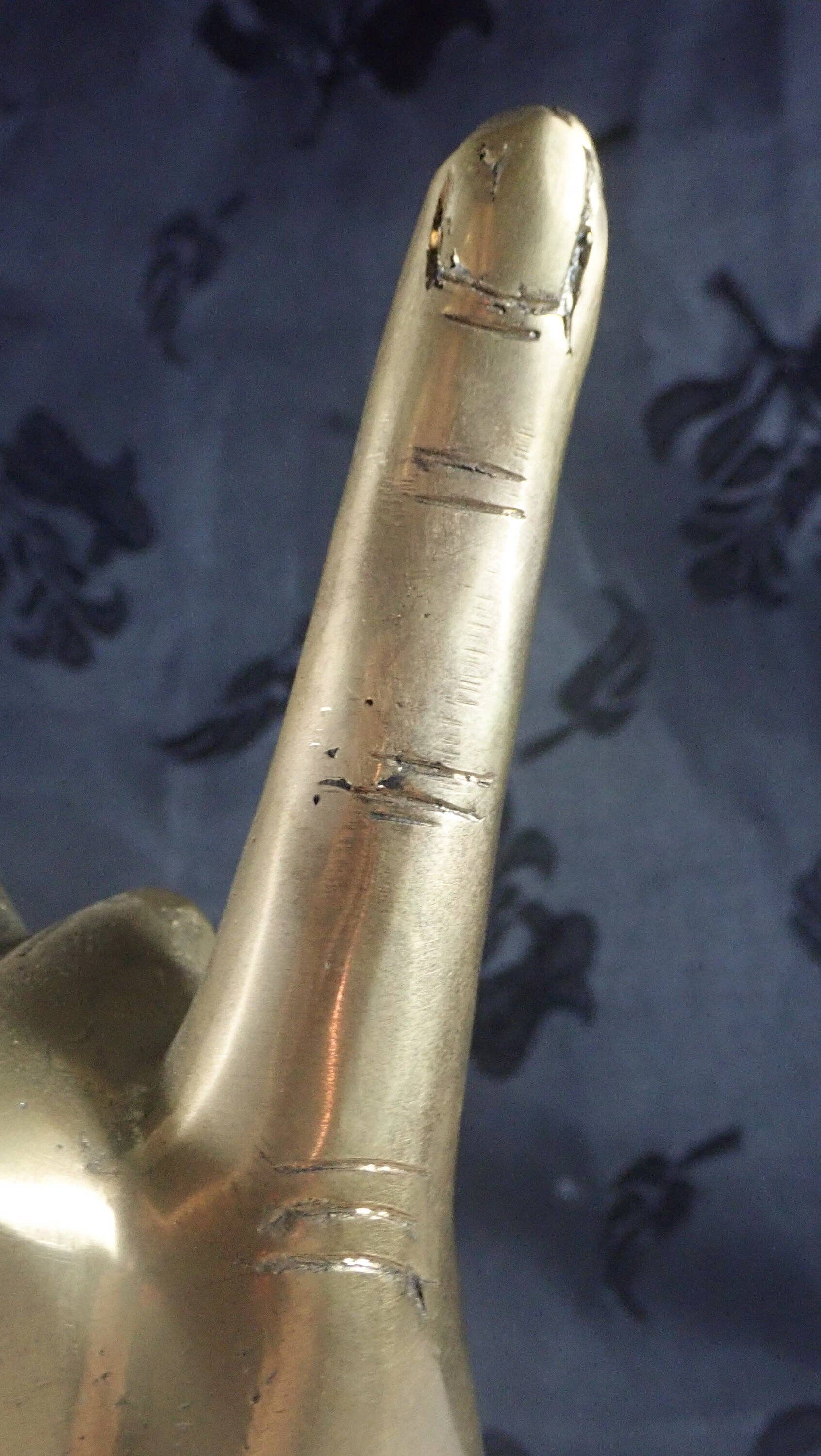 Ubud Glass - Venta al por mayor Artículo decorativo de mesa - Mano decorativa de latón "Hang Loose"6