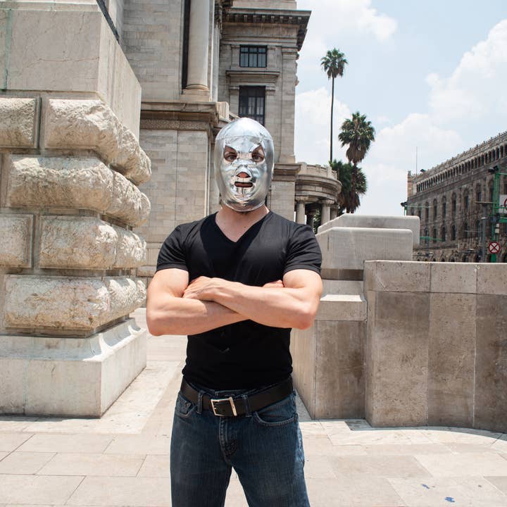 Three Mask - Wholesale Verkleedkleren - Heren - Echt Mexicaans Luchador-masker van Santo