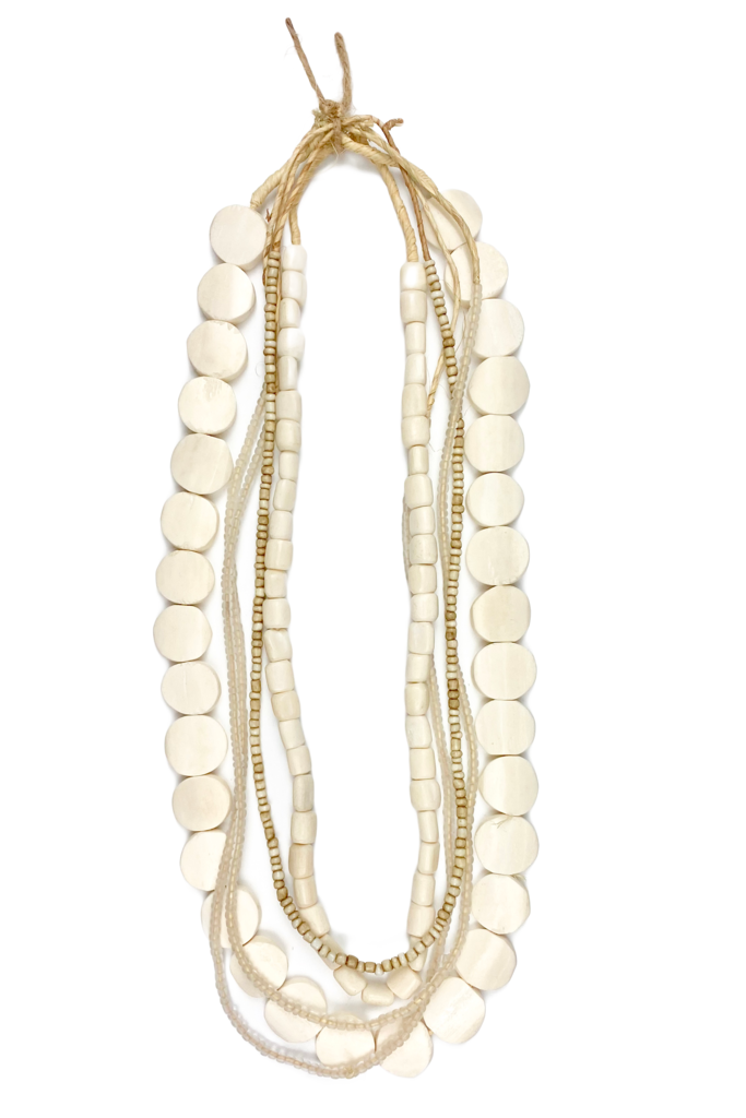 Twine & Twig - Wholesale Jewelry Set - White Layer Necklace Set2