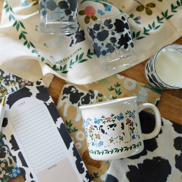 Paper Farm Press - Wholesale Coffee Mug - Milk Cows Folk Floral Mug