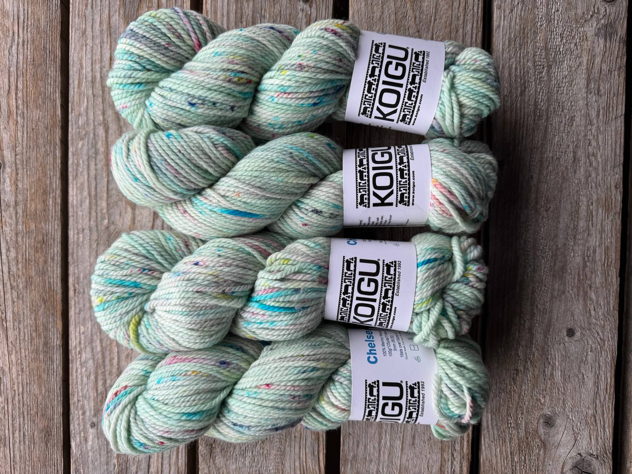 Koigu Wool Designs - Wholesale Yarn - Chelsea Aran Merino Yarn -group B17