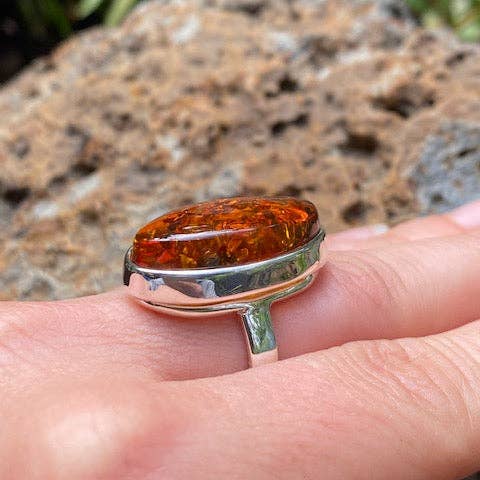 Cognac Rav Ring for engroshandel hos Amber House