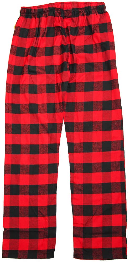 Eastern Off Price - Wholesale Sleepwear Bottom - Women's - Norty Womens Flannel Pajama Pant 41558 Red Black1
