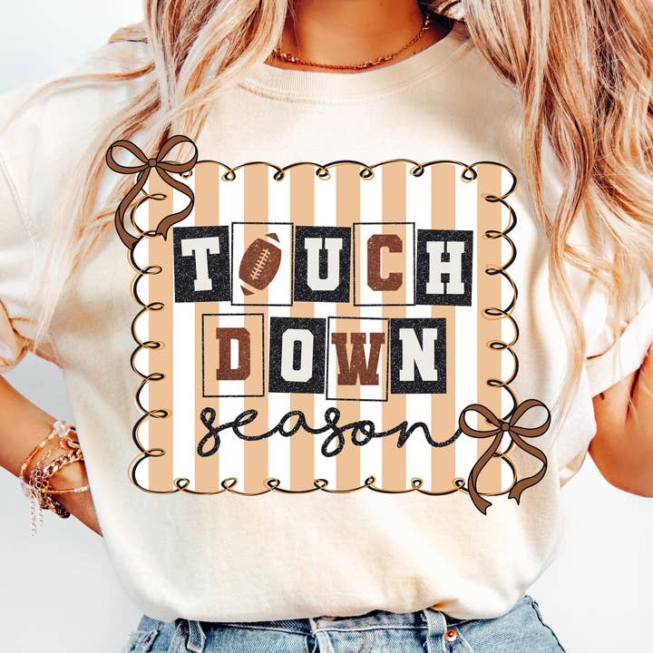 Maglia Stagione Touchdown, Felpa Preppy per il Giorno della Partita di Football per la vendita all'ingrosso da parte di NVC Ecommerce LLC