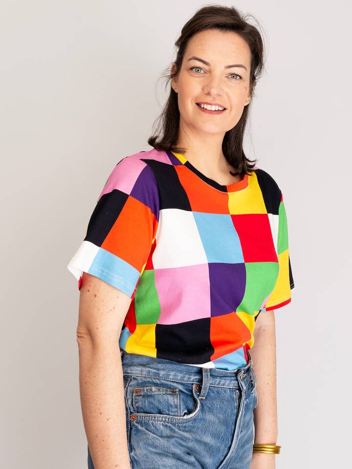 Maglietta GLORIA Carrés per la vendita all'ingrosso da parte di Léopoldine Chateau