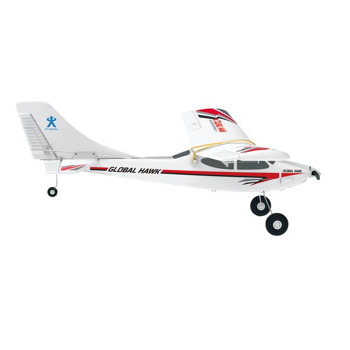 PlaySTEM - Wholesale Toy Plane - Kids - Global Hawk ARF 2.4GHz RC Trainer Airplane with Floats - Red3