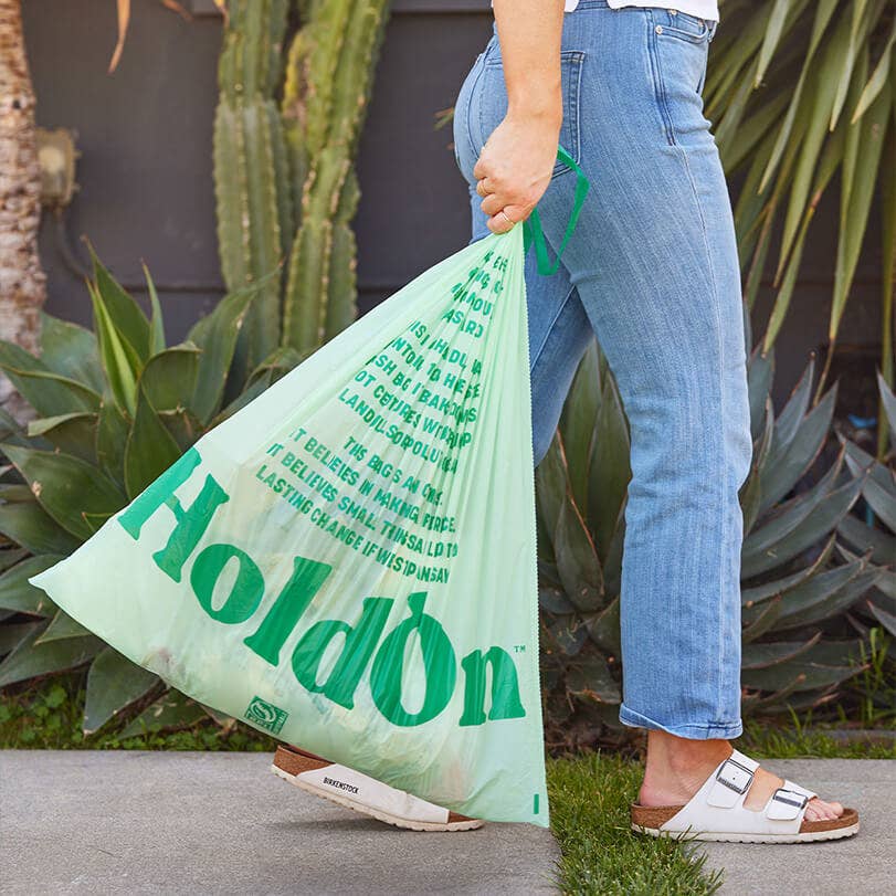 HoldOn Bags - Wholesale Trashcan/Trash Bin - COMPOSTABLE TALL KITCHEN BAGS2