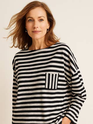 EM5244 3/4 Slv Newport Tee for wholesale by Dash Clothing Inc.