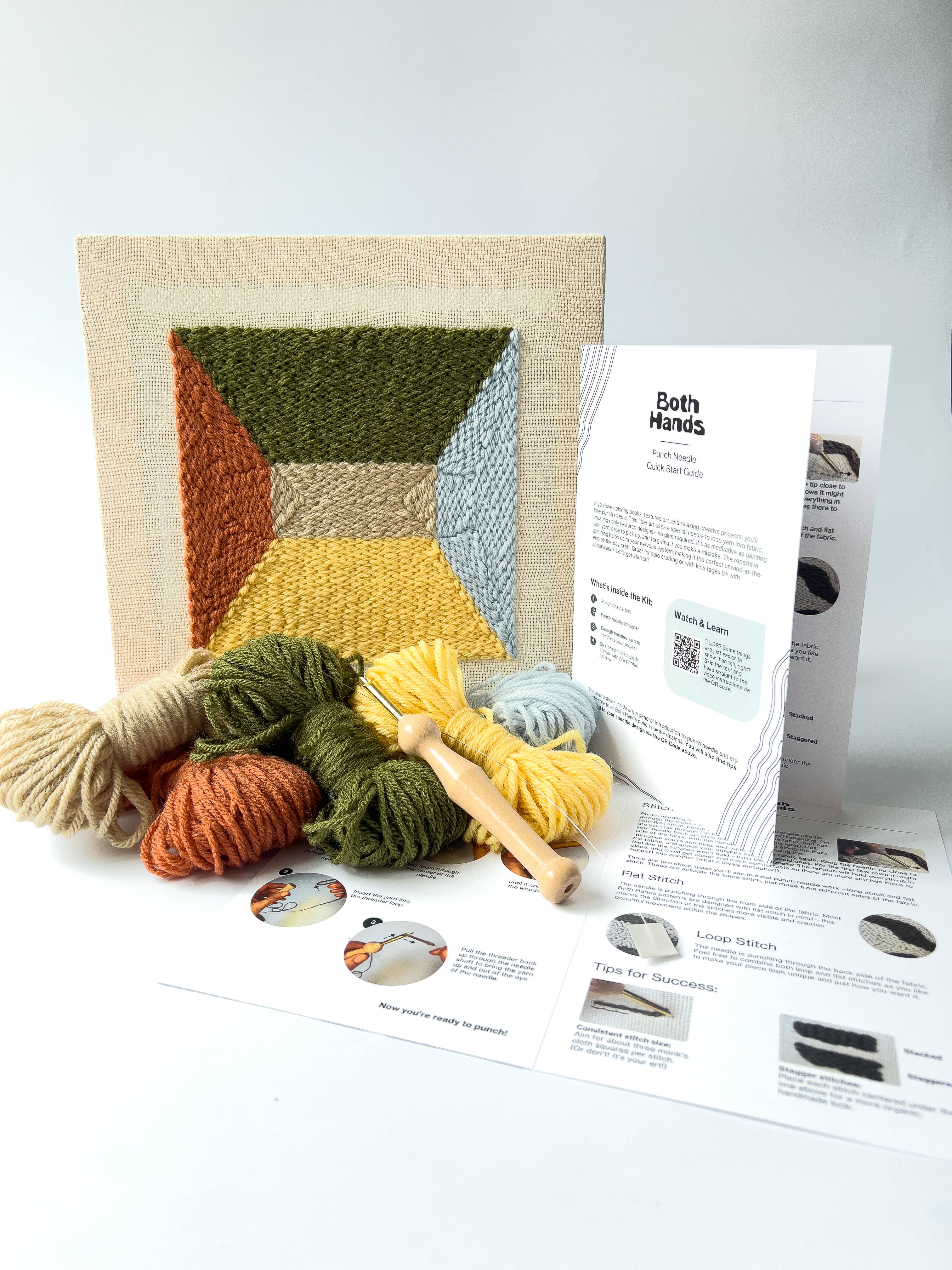 Both Hands Crafts - Wholesale DIY Craft Kit - "Portal" - Beginner Punch Needle Kit - Wall Art 1