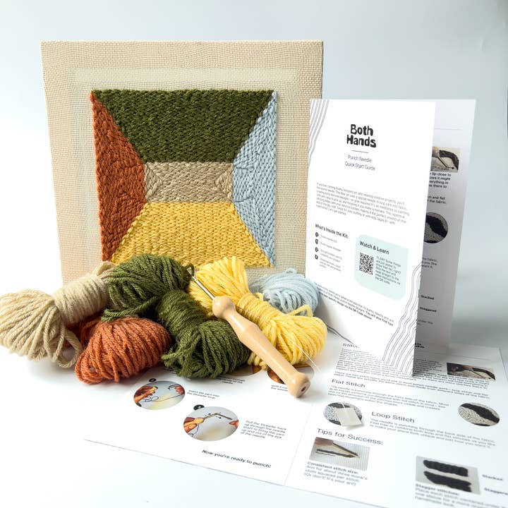 Both Hands Crafts - Wholesale DIY Craft Kit - "Portal" - Beginner Punch Needle Kit - Wall Art 1