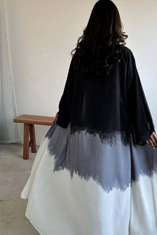 UNISHE - Wholesale Kimono - Women's - Summer Color Block Tie Dye Open Kimono ZK13691