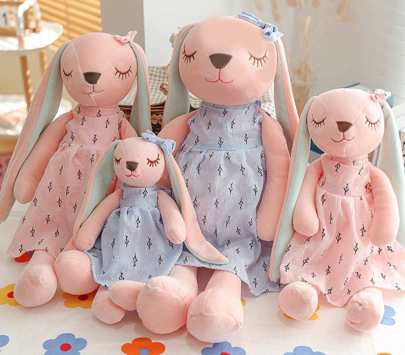 VIGOR - Wholesale Stuffed/Plush Toy - Kids & Baby - Flower skirt couple rabbit doll plush toy Long Legs(10 Pack)10