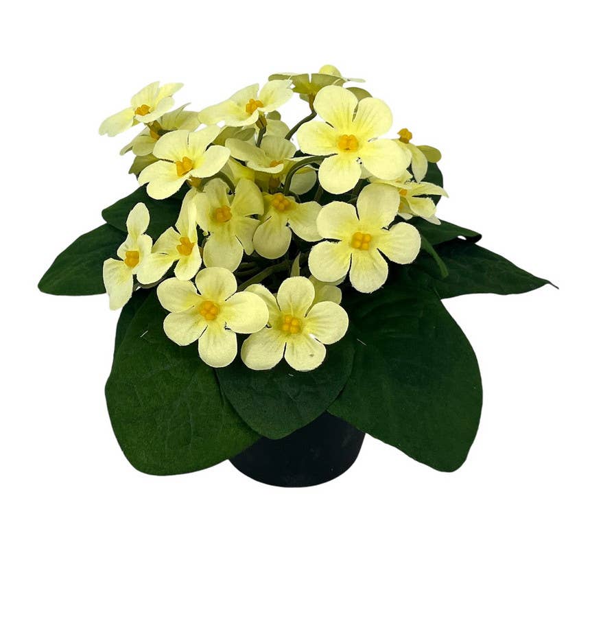 Aguilar Málaga - Wholesale Artificial Flowers - KALANCHOE CENTER/MACT., YELLOW 18x20cm0