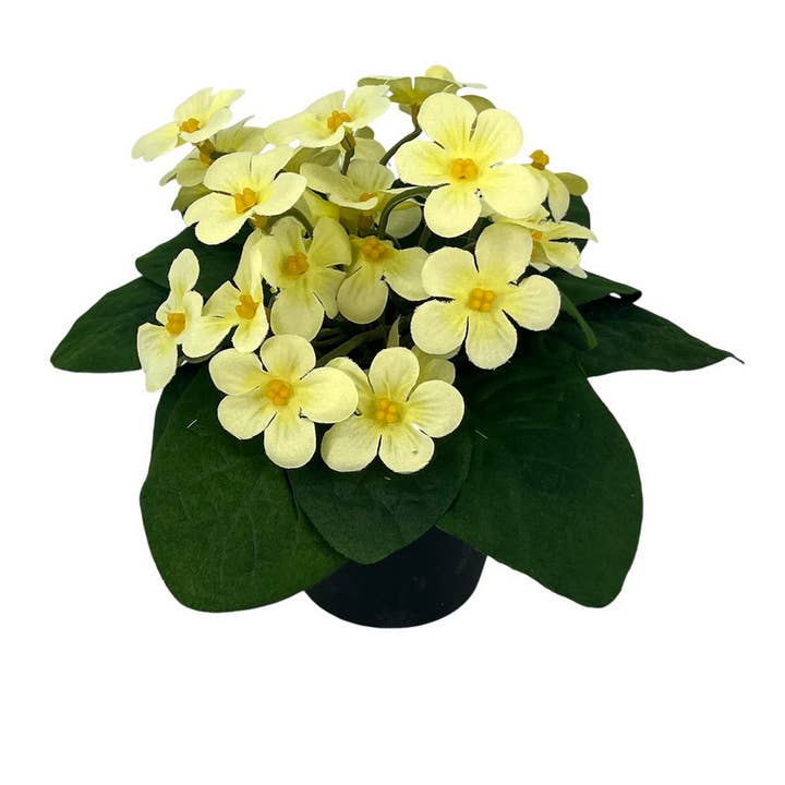 Aguilar Málaga - Wholesale Artificial Flowers - KALANCHOE CENTER/MACT., YELLOW 18x20cm0