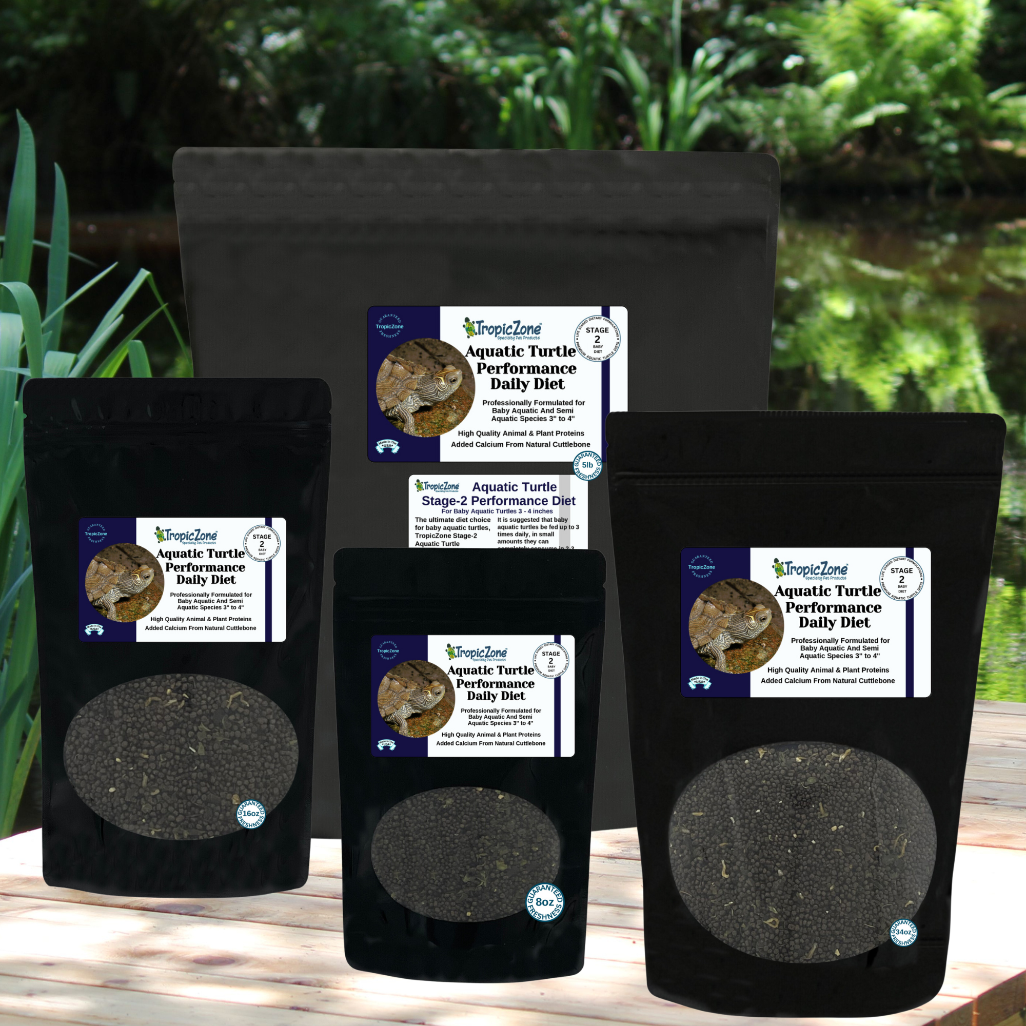 TropicZone - Wholesale Pet Supplement - Not Cat/Dog - TropicZone Aquatic Turtle Diet Stage-2 Baby Formula6