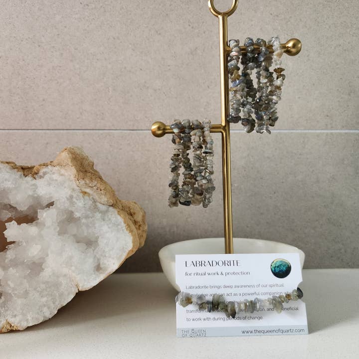 Labradorite Chip Bracelet for wholesale by The Queen of Quartz
