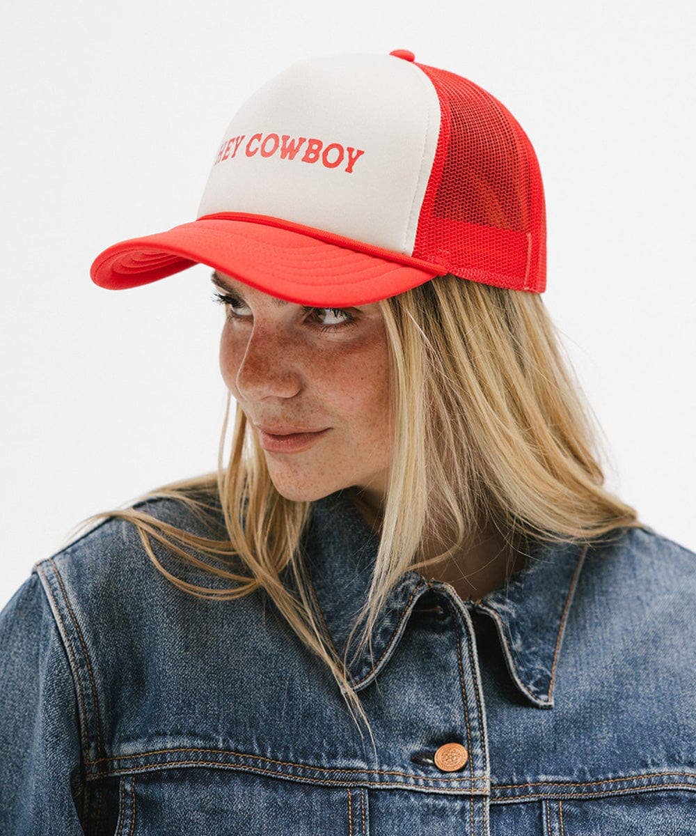 Gigi Pip - Wholesale Trucker Hat - Women's - Hey Cowboy Foam Trucker Hat4