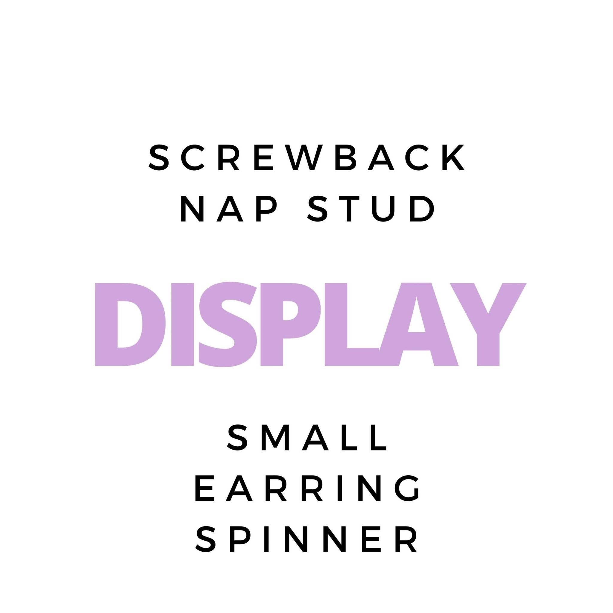 LINNY CO - Wholesale Jewelry Stand & Display - Display - Small Screwback Nap Stud Spinner - $352