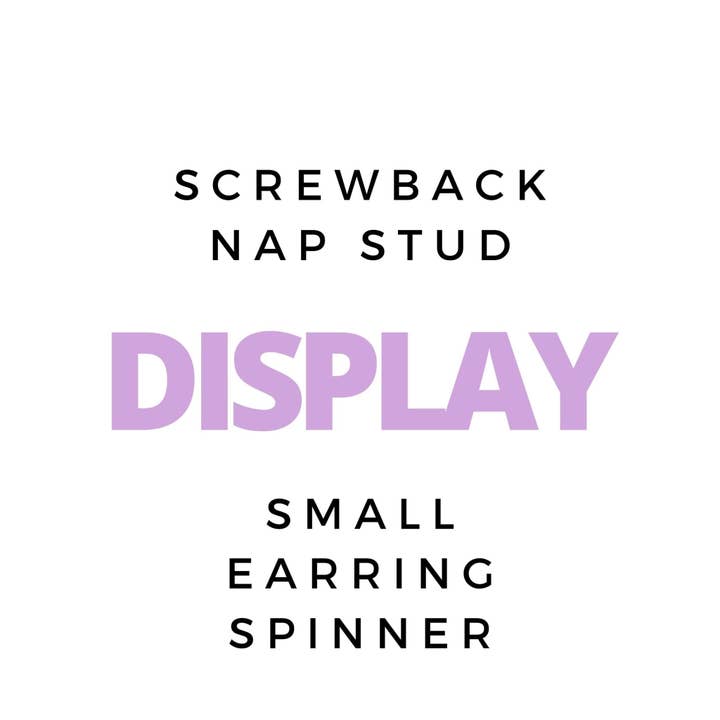 LINNY CO - Wholesale Jewelry Stand & Display - Display - Small Screwback Nap Stud Spinner - $352