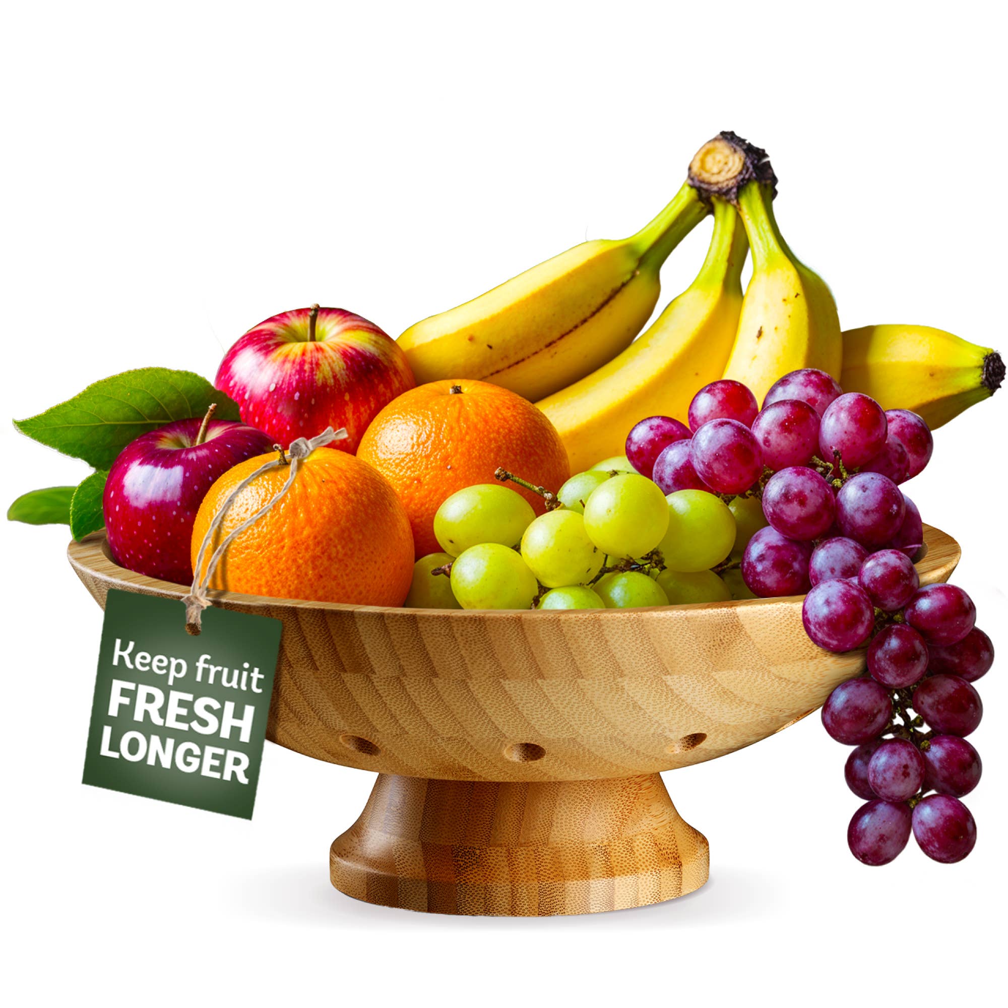 Bambusi - Wholesale Fruit Basket - Bamboo Pedestal Fruit Bowl, Decorative Kitchen Counter Bowl5