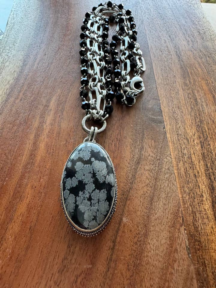 Nightfall Jasper Necklace for wholesale by Loulu Designs