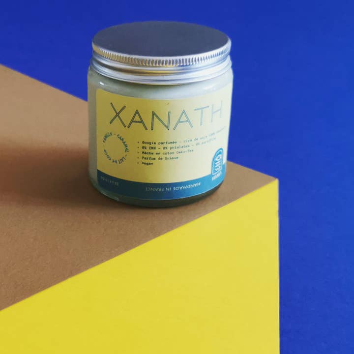 Scented Candle: Xanath (vanilla) 90g for wholesale by Shamha