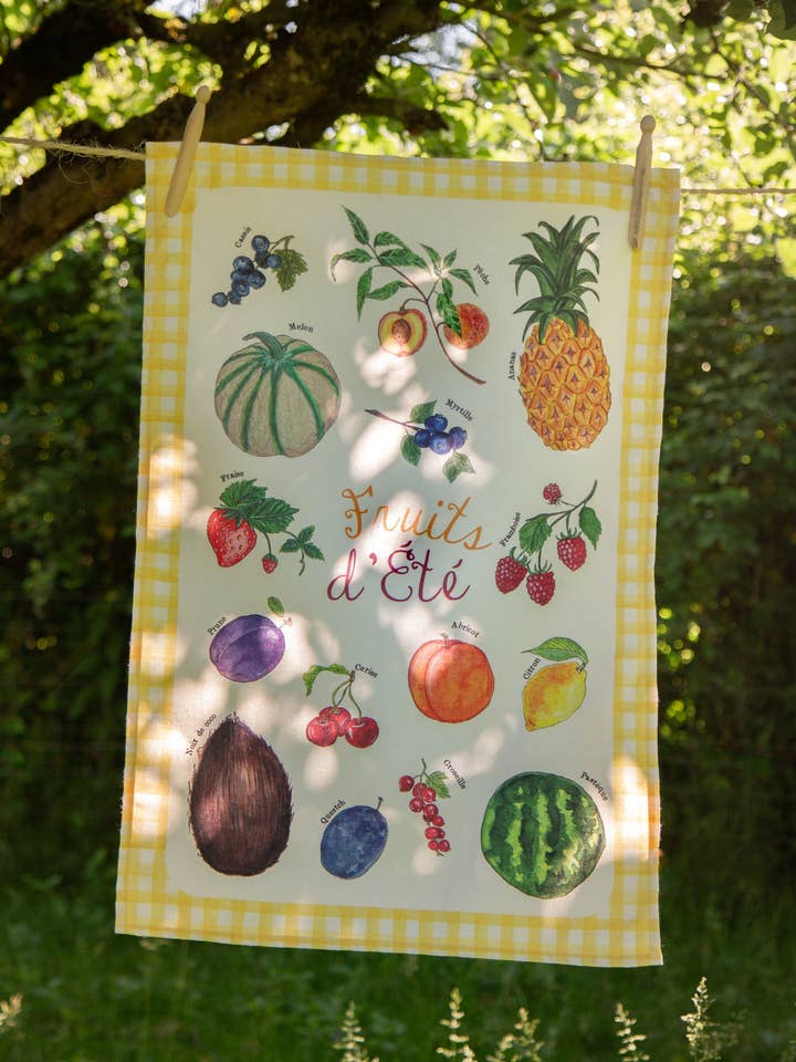 Canovaccio estivo con frutta per la vendita all'ingrosso da parte di CAROFROMWOODLAND