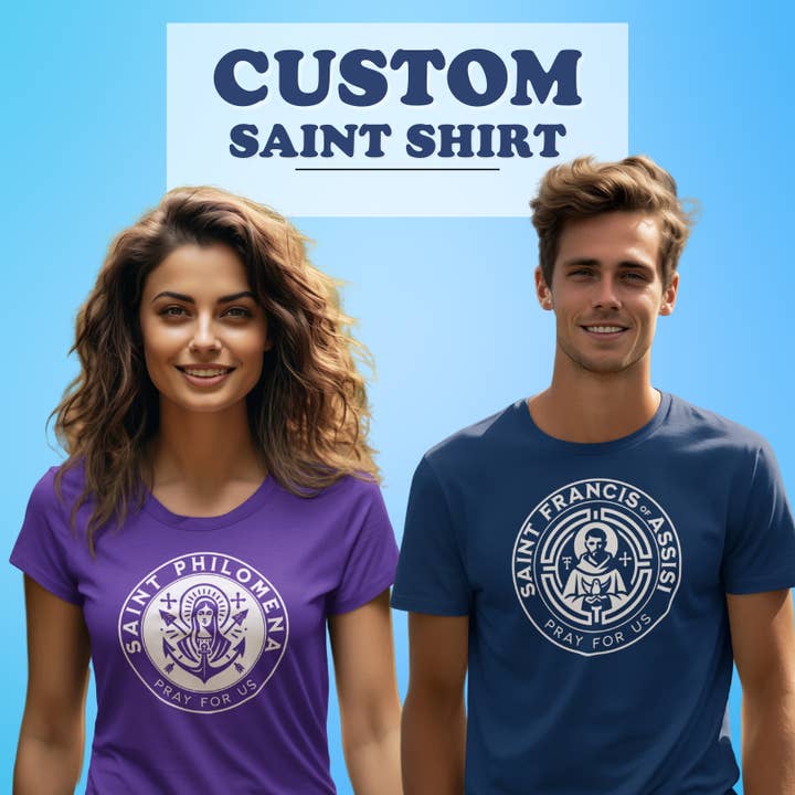 Custom Saint Shirt for wholesale by Disciple Shirts