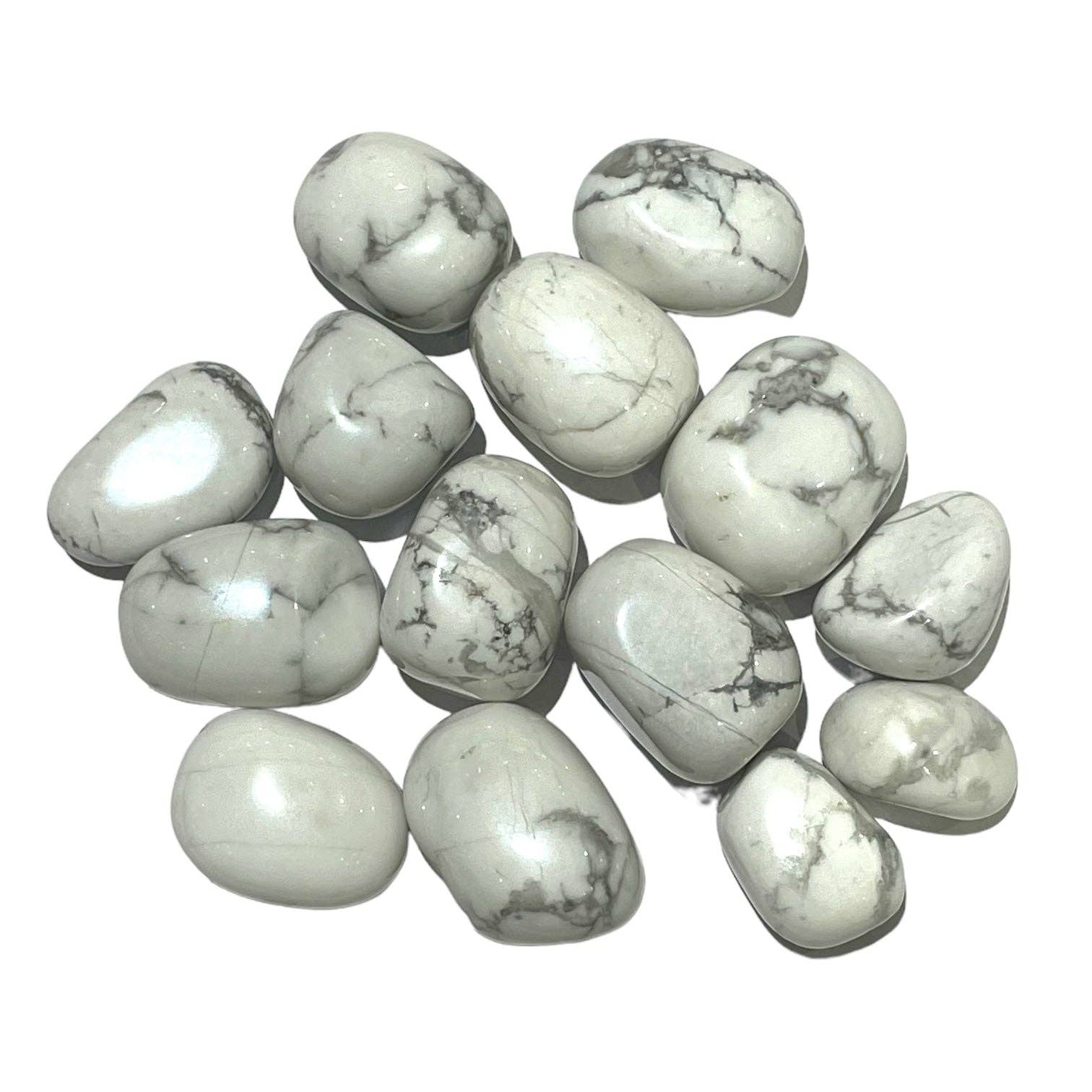 Foliesbijoux - Wholesale Spiritual Stone/Crystal - Howlite tumbled stone0