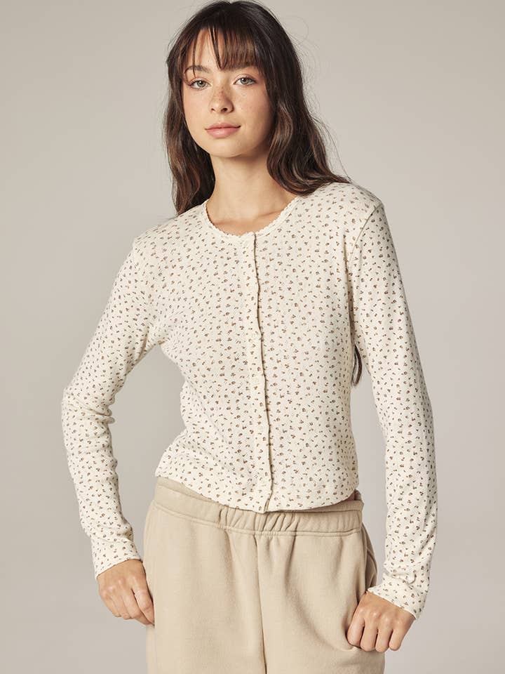 Button-down short cardigan for wholesale by amente