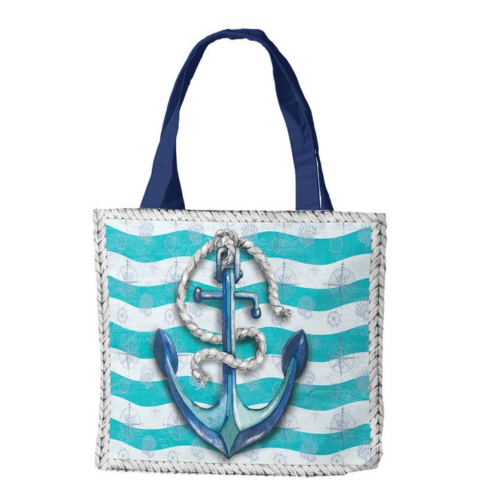 Briarwood Lane - Wholesale Tote Bag - Unisex - Welcome Anchor Everyday Tote Bag 15" x 14" x 7"