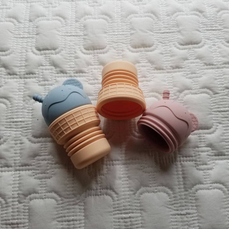 D & C TOYS - Vente Jouet pour le bain – bébé - Jouets de bain en forme de cône de crème glacée en silicone3