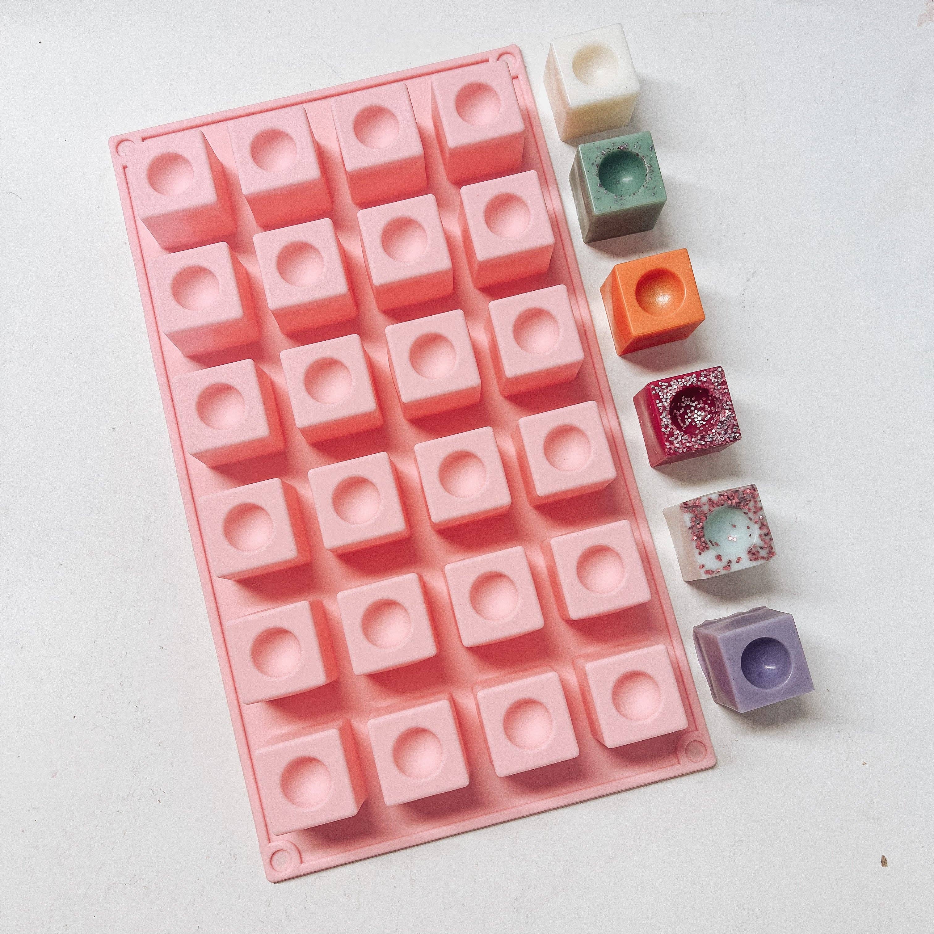 TLLC Supplies - Wholesale Craft Supplies - 24 Cavity Indented Single Block Silicone Mould1