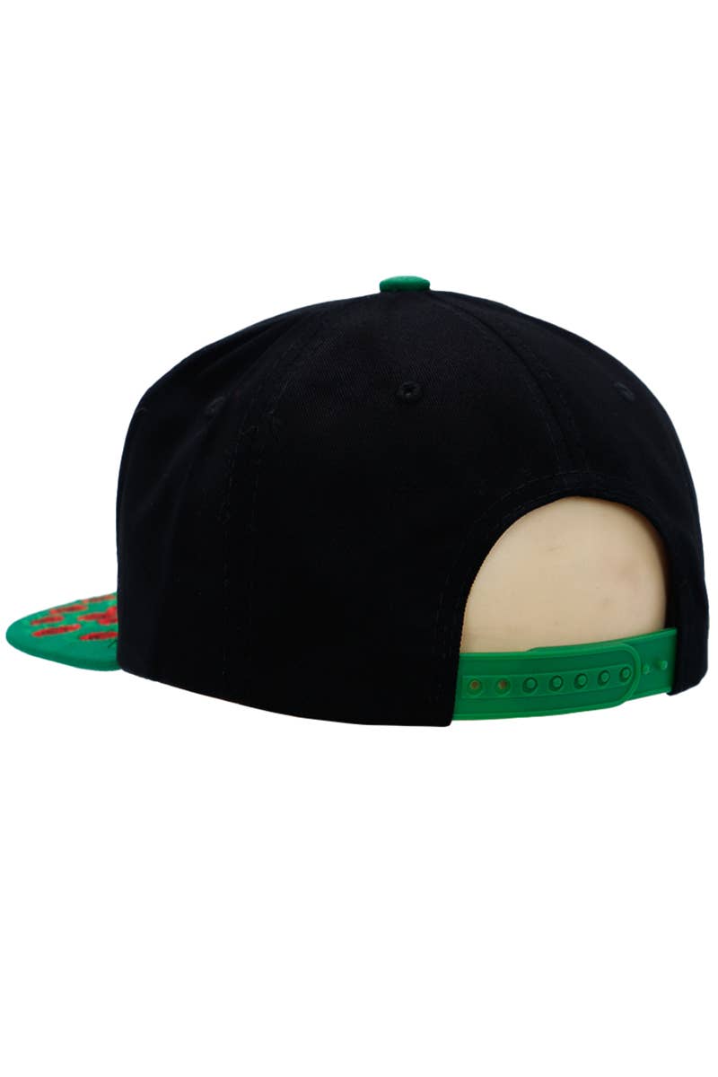 Cap Zone – Großhandel Flat Brim Cap – Unisex – Unserer Lieben Frau von Guadalupe Rose Flat Bill Snapback2