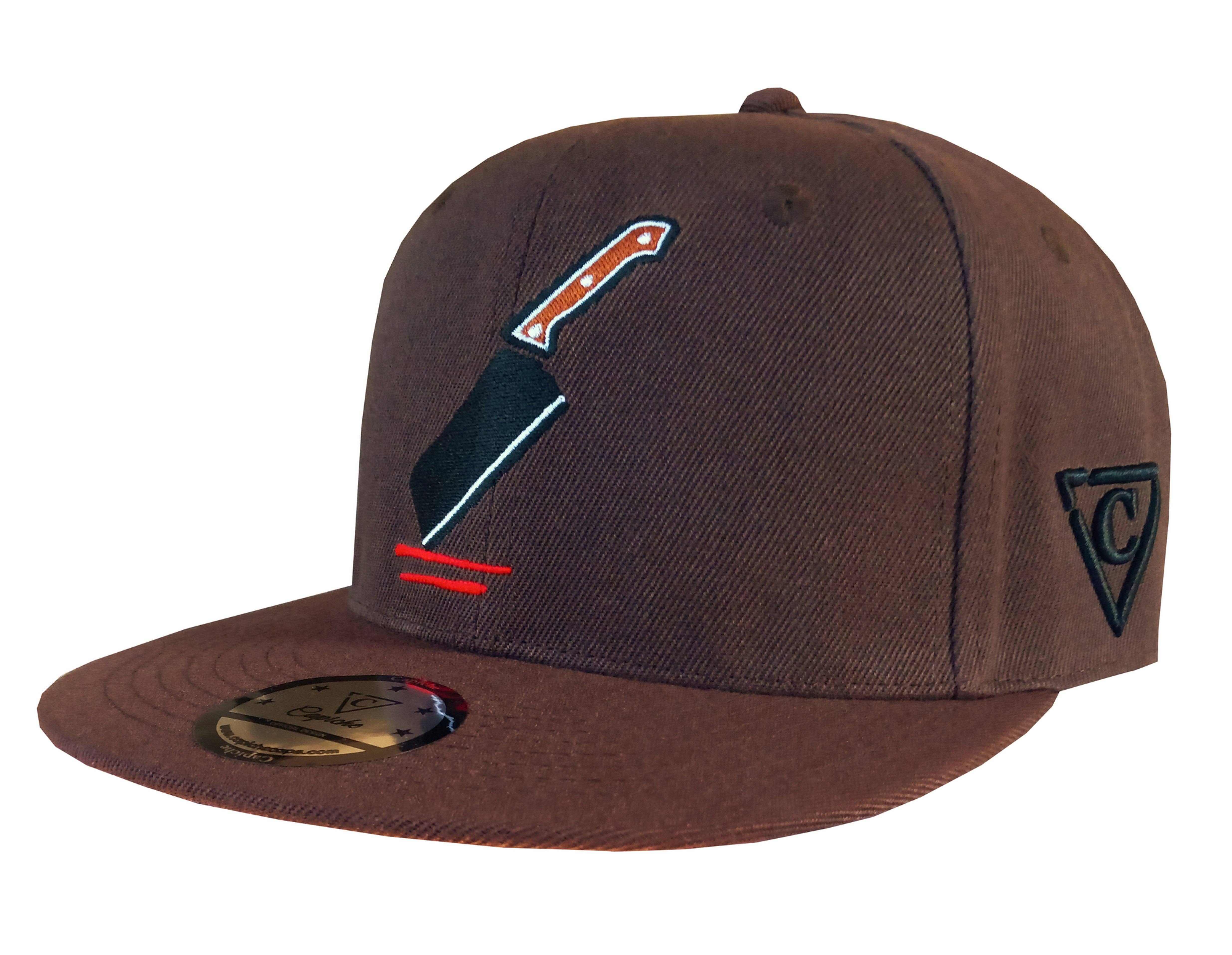 Capiche - Wholesale Flat Brim Cap - Men's - The Butcher Snapback - Brown10