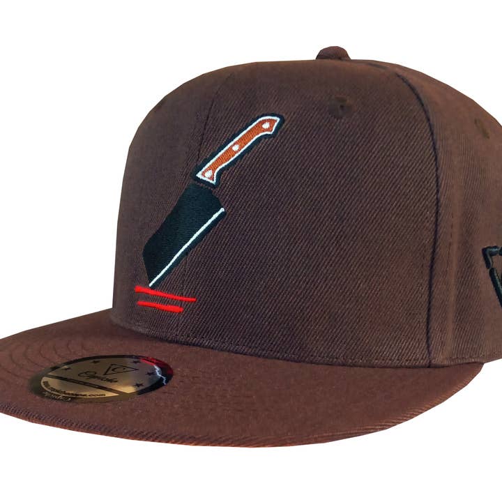 Capiche - Wholesale Flat Brim Cap - Men's - The Butcher Snapback - Brown10