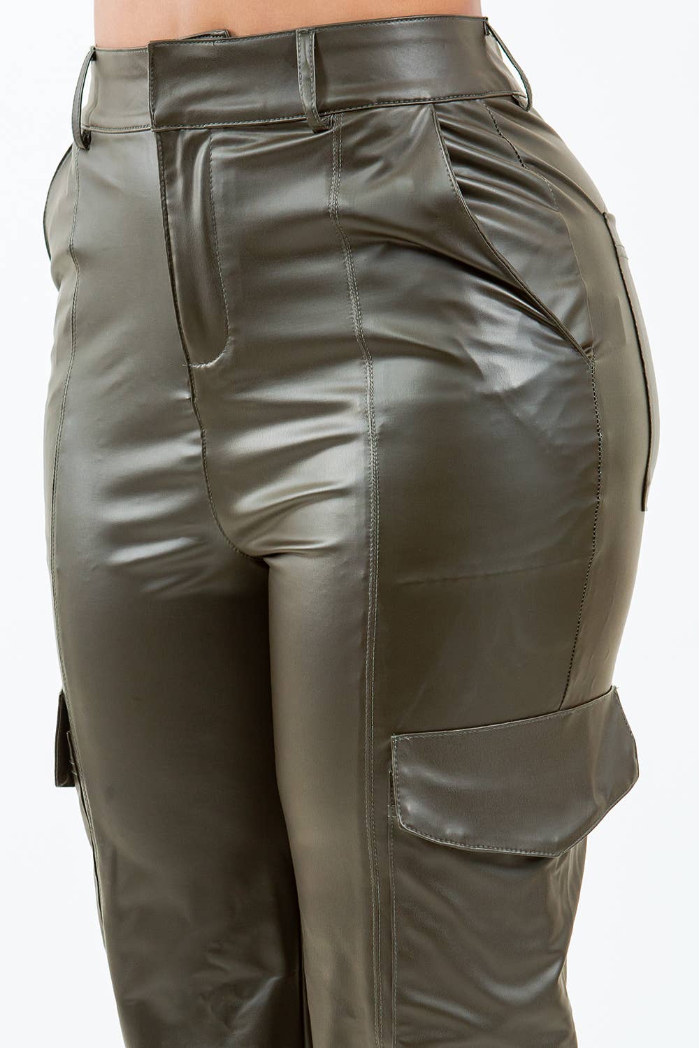 5besties inc - Wholesale Pants - Women's - FAUX LEATHER JOGGER PANTS6