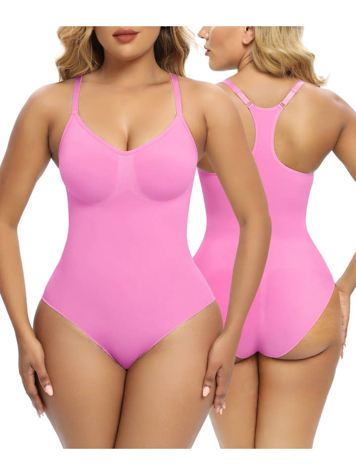 SHAPERX - Wholesale Shapewear - Women's - SHAPERX Bodysuits for Womens Tummy Control Brief Racerback