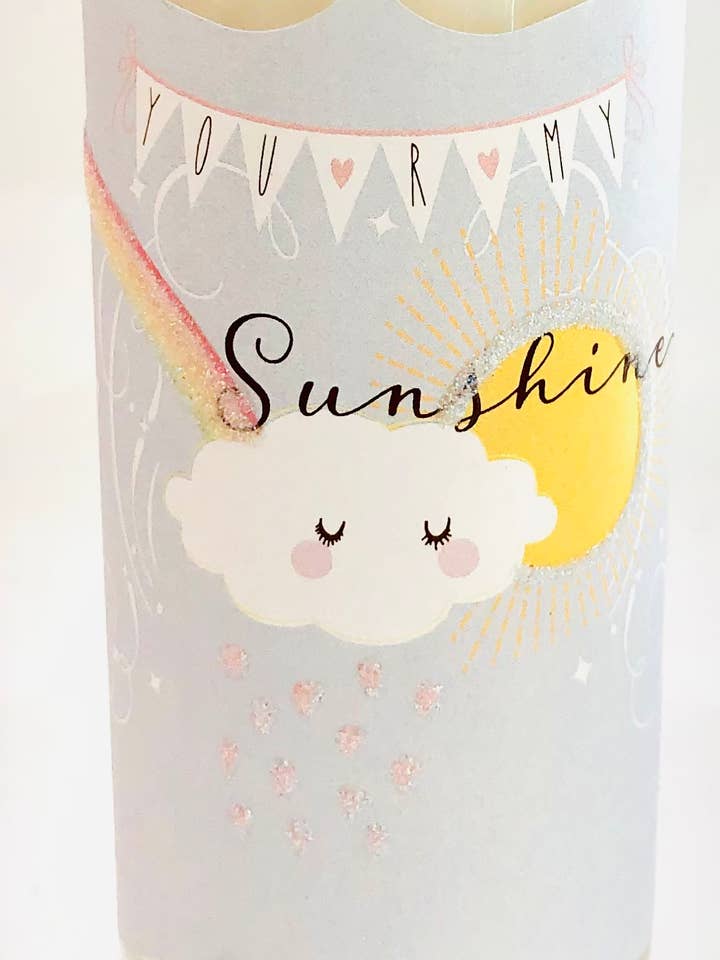 Stearinlys 9oz. Solskin for engroshandel hos Love & Luck Greetings