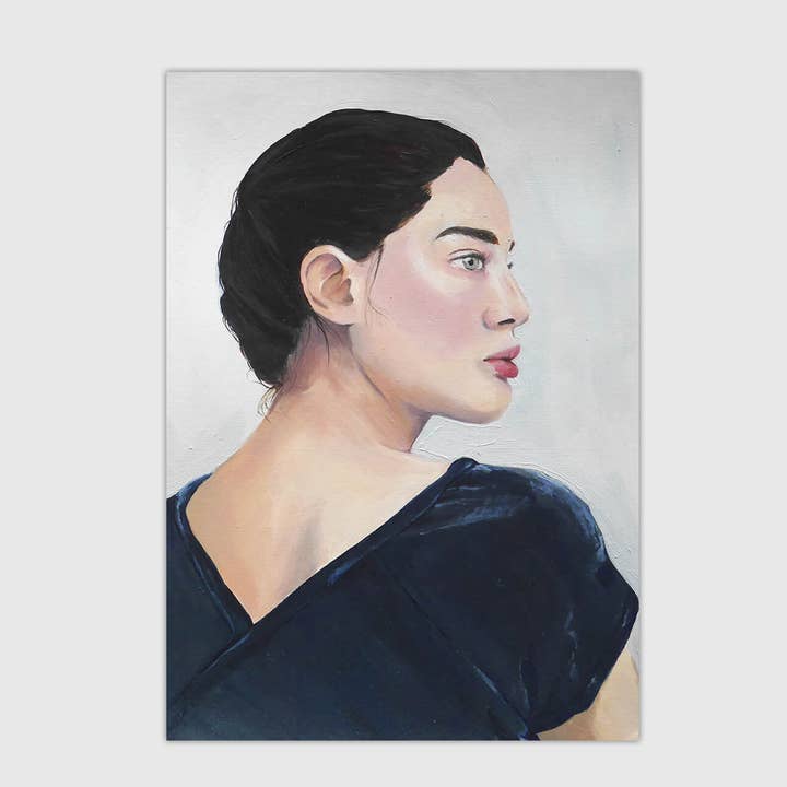 Velvet A4 painting - giclee fine art print for wholesale by Kirsty McGill